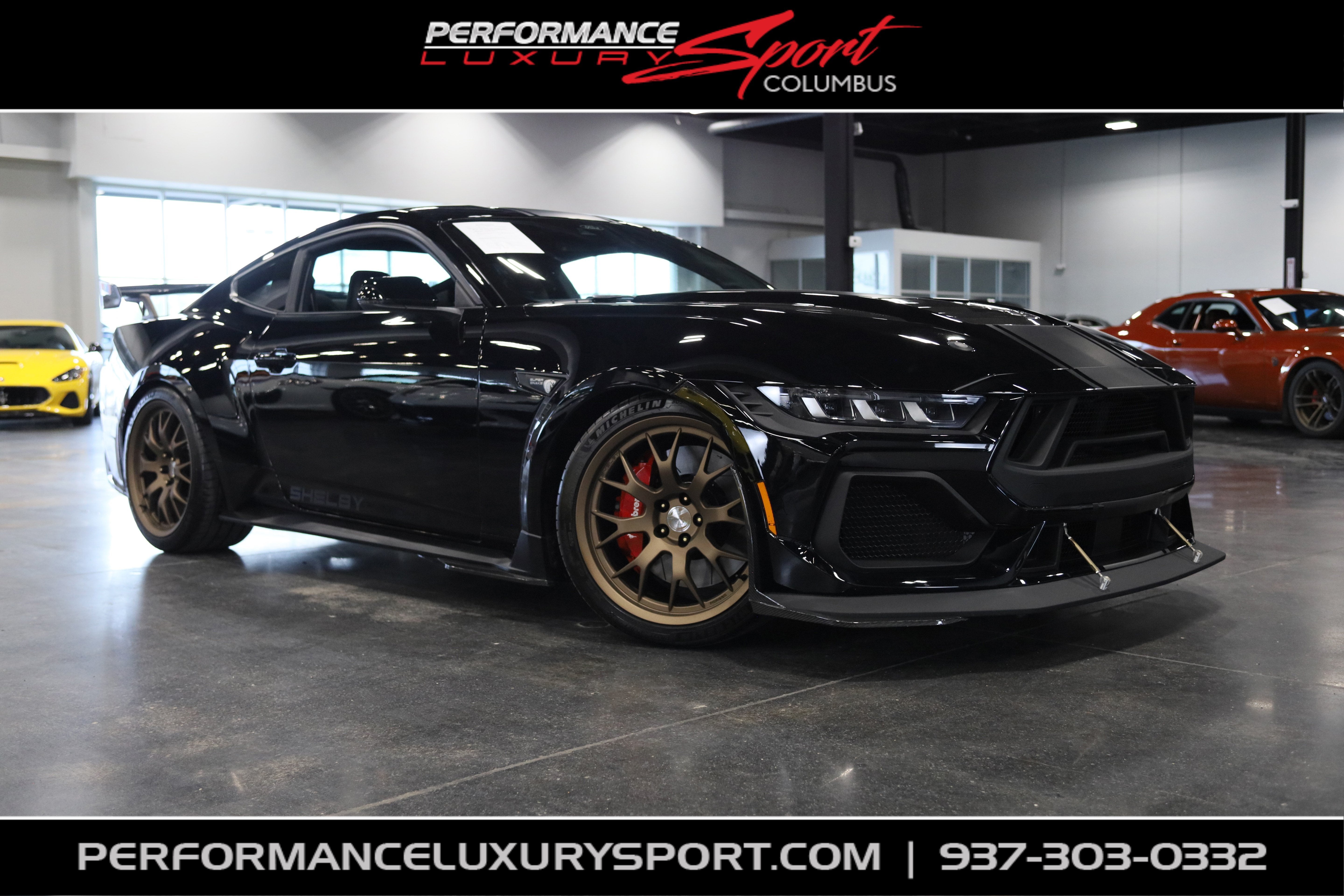 2024 Ford Mustang GT Premium Shelby Super Snake in Shadow Black — front three-quarter view