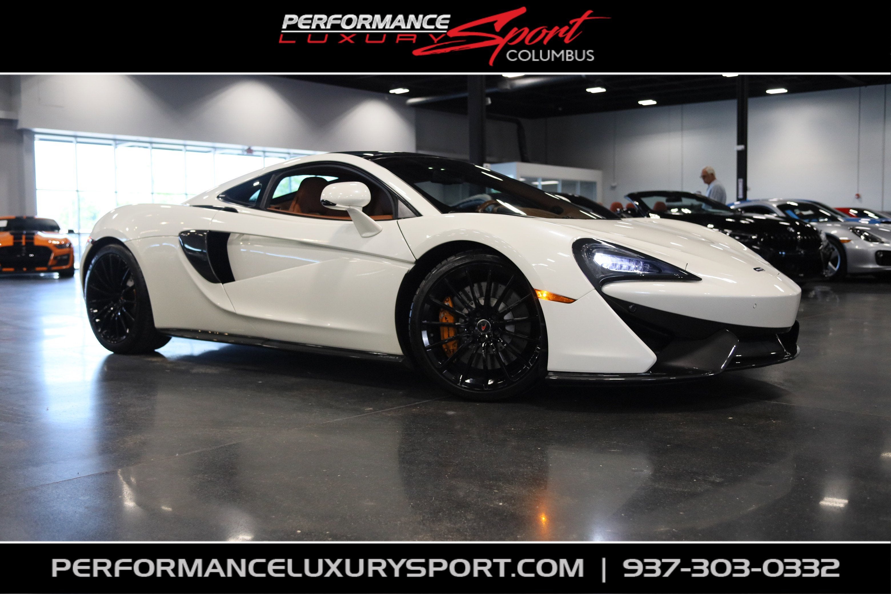 2017 McLaren 570GT Base in Pearl White — front three-quarter view