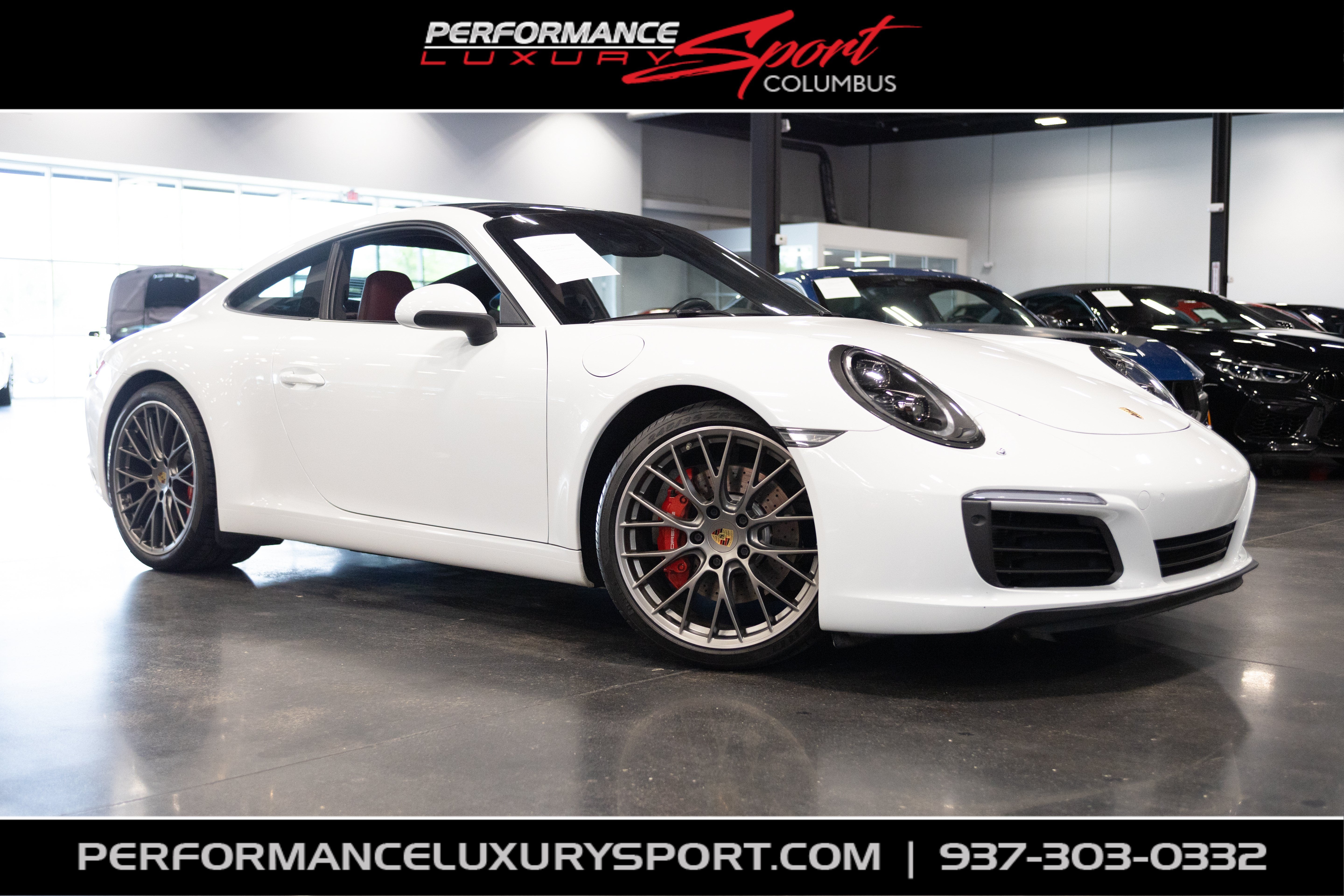 2017 Porsche 911 Carrera S in White — front three-quarter view