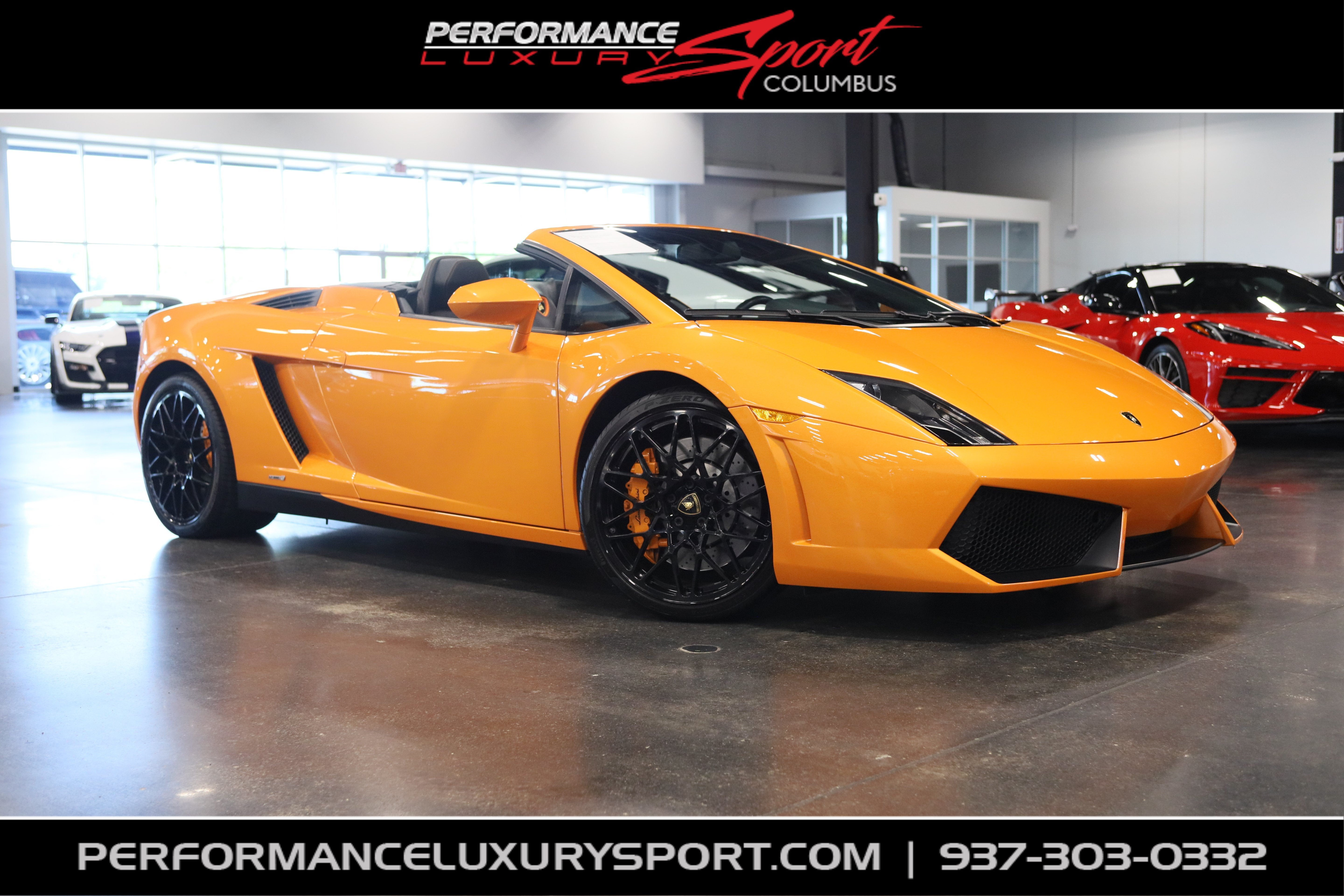 2012 Lamborghini Gallardo LP550-2 in Arancio Borealis Pearl — front three-quarter view
