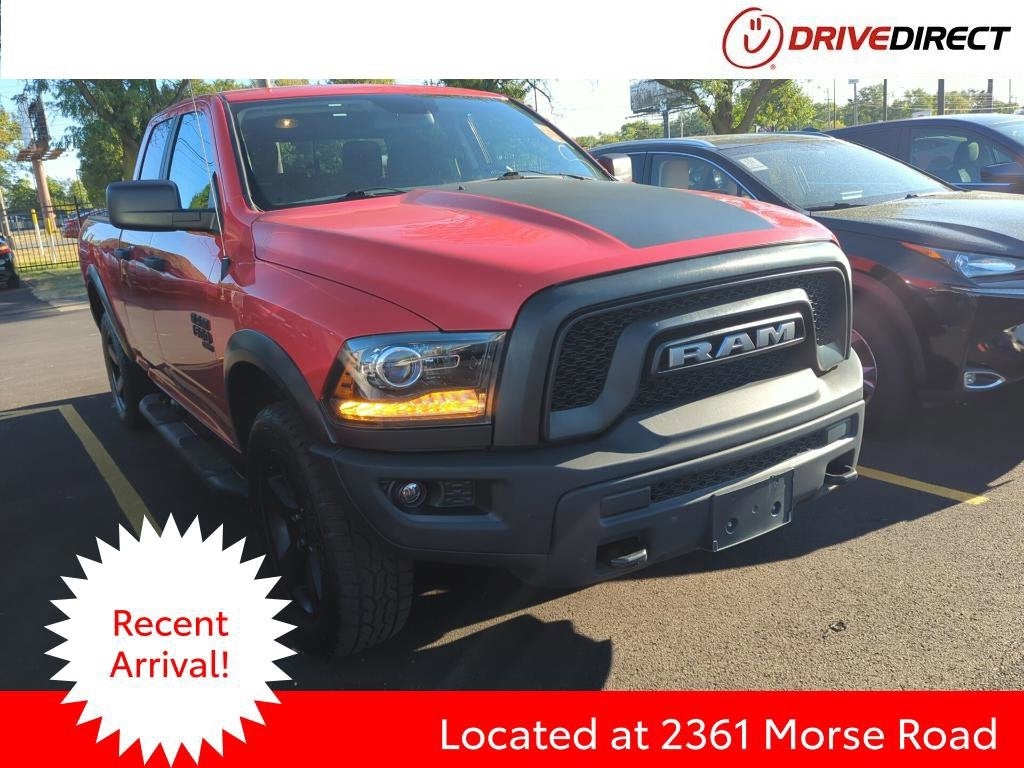 2020 RAM 1500 Classic Warlock in Flame Red Clearcoat — front three-quarter view