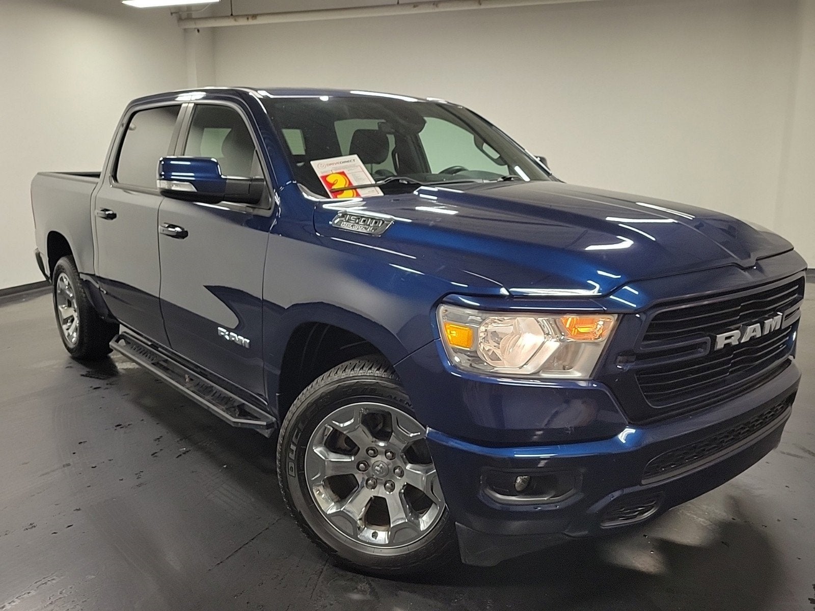 2020 RAM 1500 Big Horn/Lone Star in Patriot Blue Pearlcoat — front three-quarter view