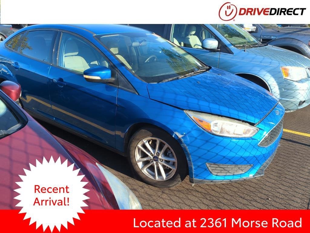 2017 Ford Focus SE in Blue Candy — front three-quarter view