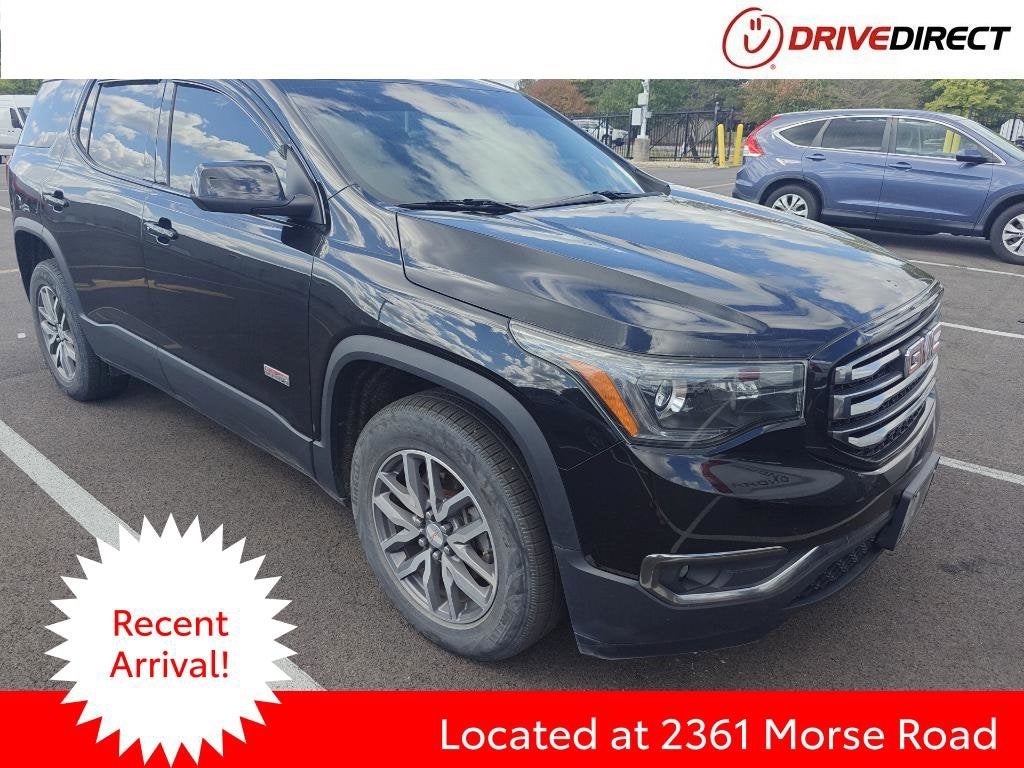2017 GMC Acadia SLE-2 in Ebony Twilight Metallic — front three-quarter view