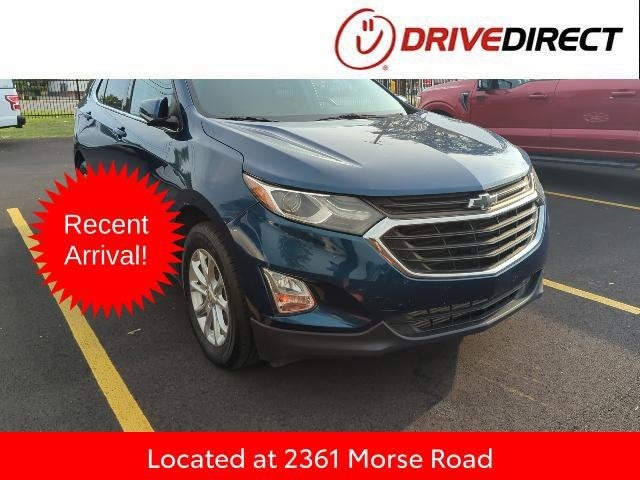 2020 Chevrolet Equinox LT in Pacific Blue Metallic — front three-quarter view