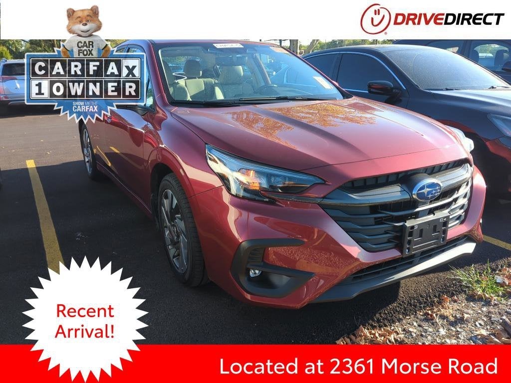 2024 Subaru Legacy Limited in Crimson Red Pearl — front three-quarter view