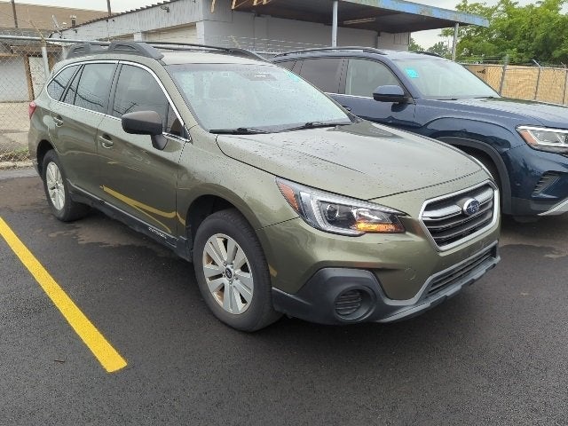 2019 Subaru Outback 2.5i in Wilderness Green Metallic — front three-quarter view