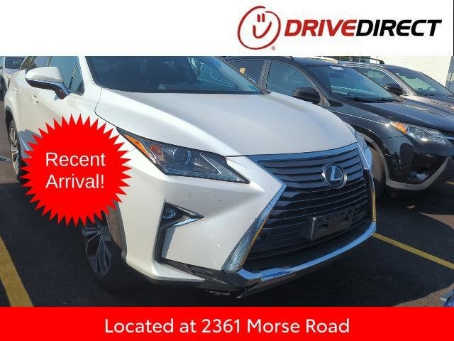 2018 Lexus RX 350L in Eminent White Pearl — front three-quarter view