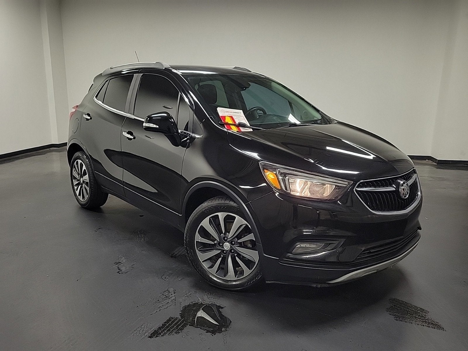 2017 Buick Encore Preferred II in Ebony Twilight Metallic — front three-quarter view