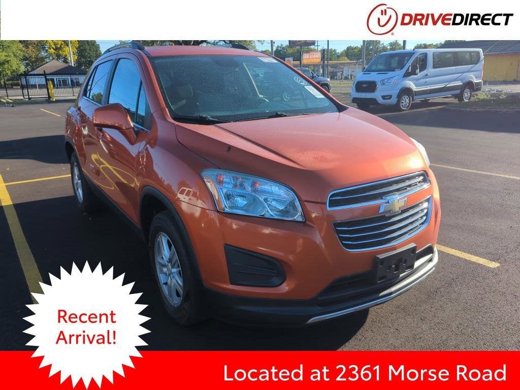 2016 Chevrolet Trax LT in Orange Rock Metallic — front three-quarter view