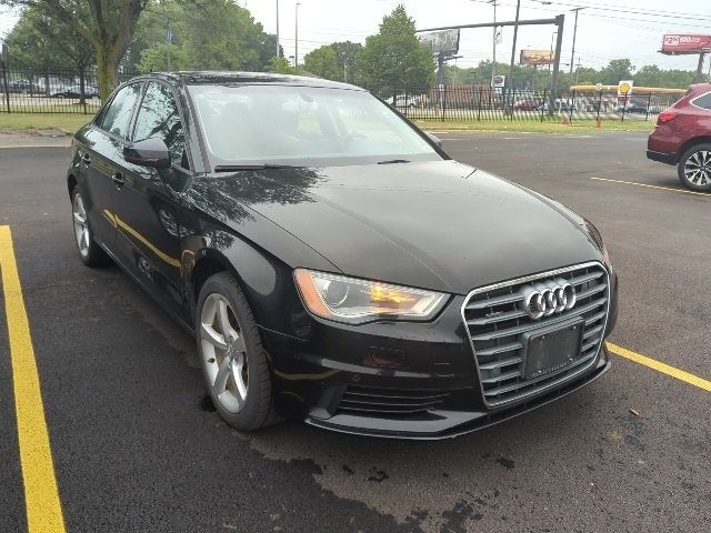 2015 Audi A3 2.0T Premium in Brilliant Black — front three-quarter view