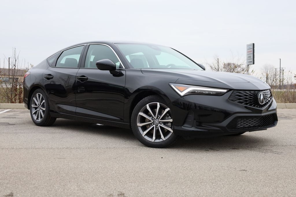 2026 Acura Integra Base in Majestic Black Pearl — front three-quarter view