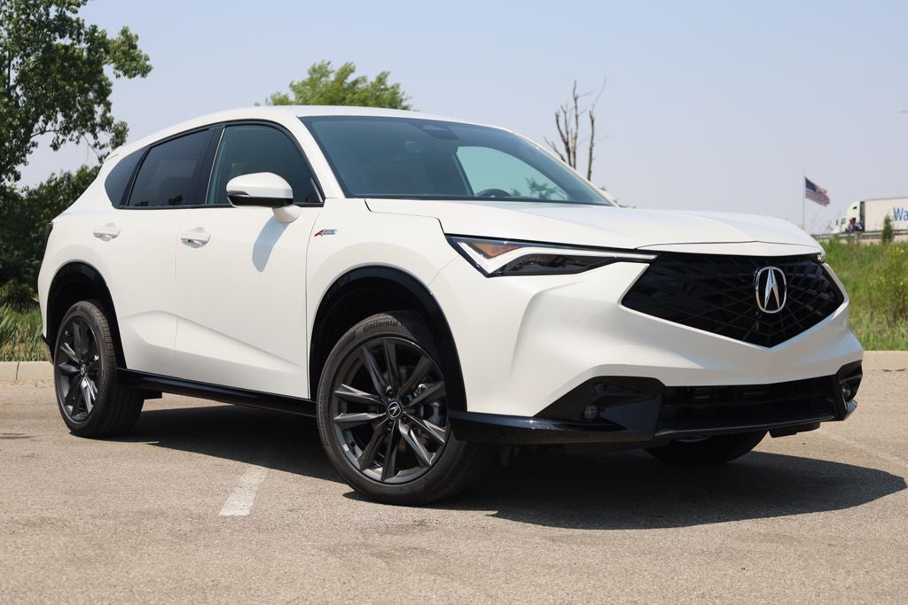 2026 Acura ADX A-Spec Package in Platinum White Pearl — front three-quarter view