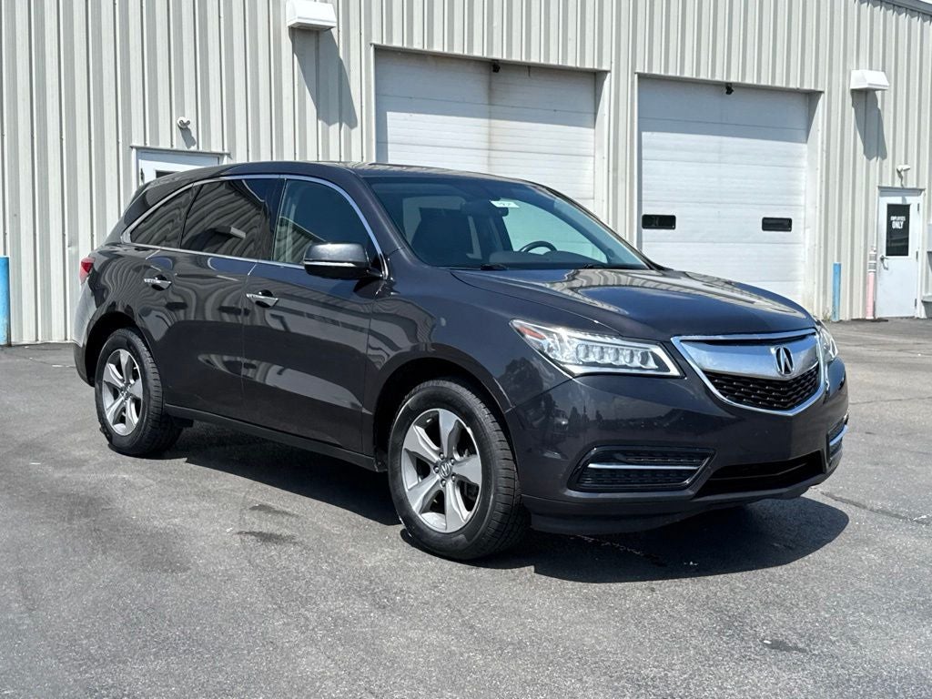 2014 Acura MDX 3.5L SH-AWD in Graphite Luster Metallic — front three-quarter view
