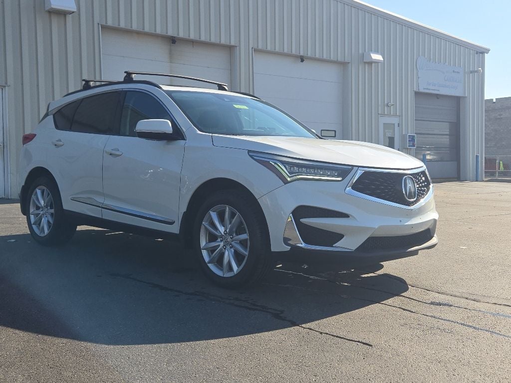 2019 Acura RDX Base SH-AWD in White Diamond Pearl — front three-quarter view