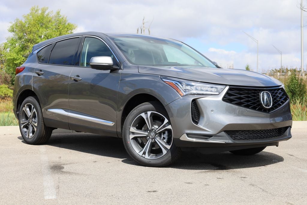 2025 Acura RDX Technology Package SH-AWD in Liquid Carbon Metallic — front three-quarter view