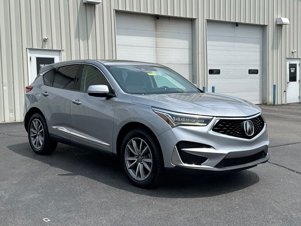 2019 Acura RDX Technology Package SH-AWD in Lunar Silver Metallic — front three-quarter view
