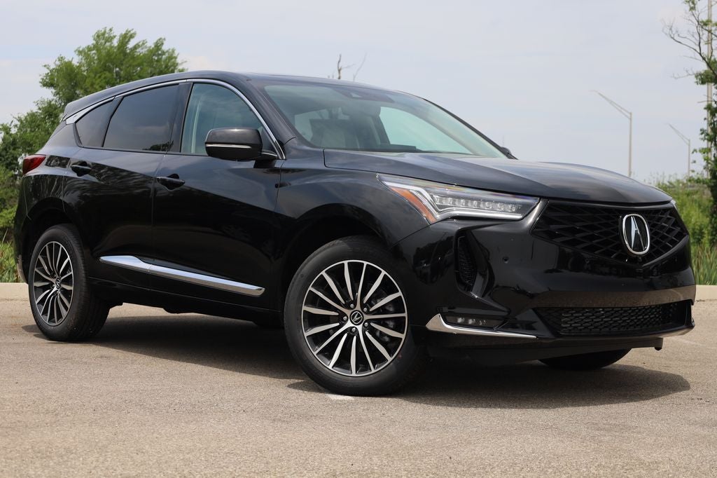 2026 Acura RDX Advance Package SH-AWD in Majestic Black Pearl — front three-quarter view