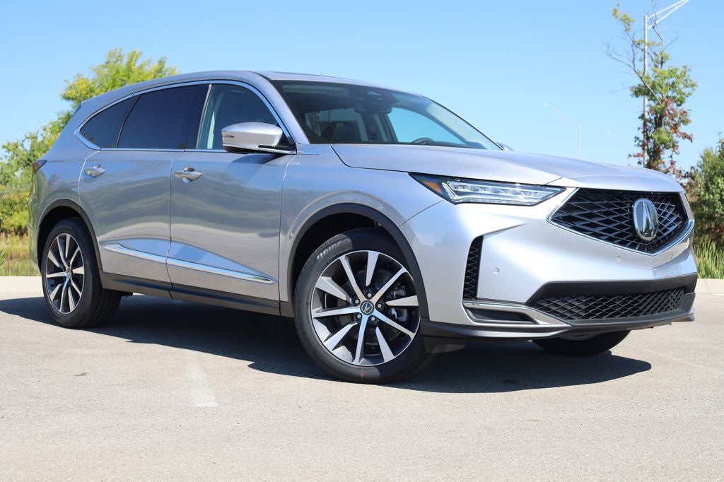 2026 Acura MDX Technology Package SH-AWD in Solar Silver Metallic — front three-quarter view