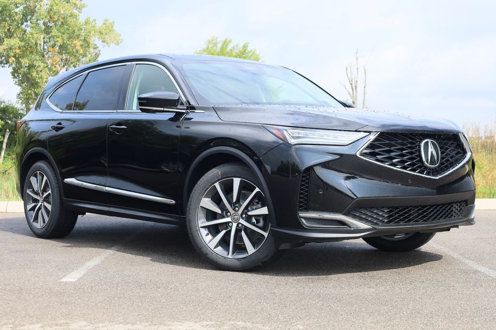 2026 Acura MDX Technology Package SH-AWD in Majestic Black Pearl — front three-quarter view