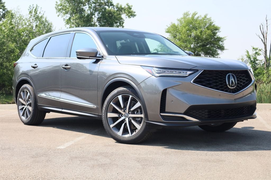 2026 Acura MDX Technology Package SH-AWD in Liquid Carbon Metallic — front three-quarter view