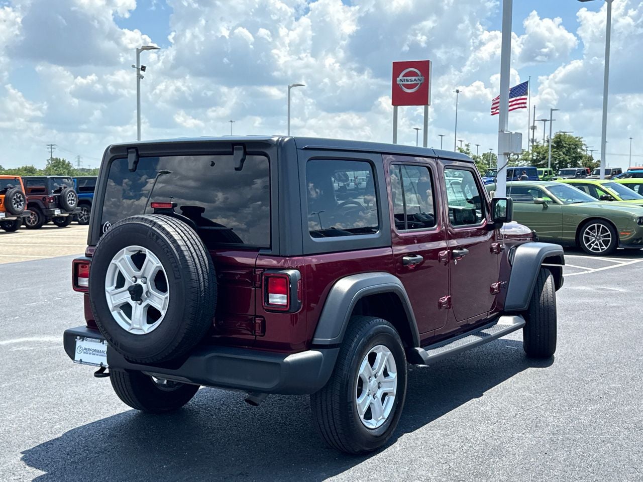 2021 Jeep Wrangler — rear three-quarter view