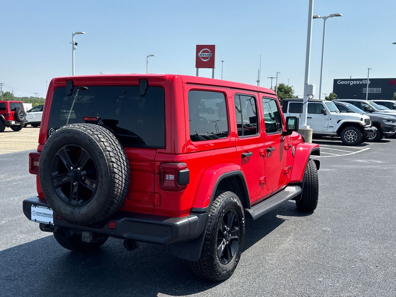 2021 Jeep Wrangler — rear three-quarter view