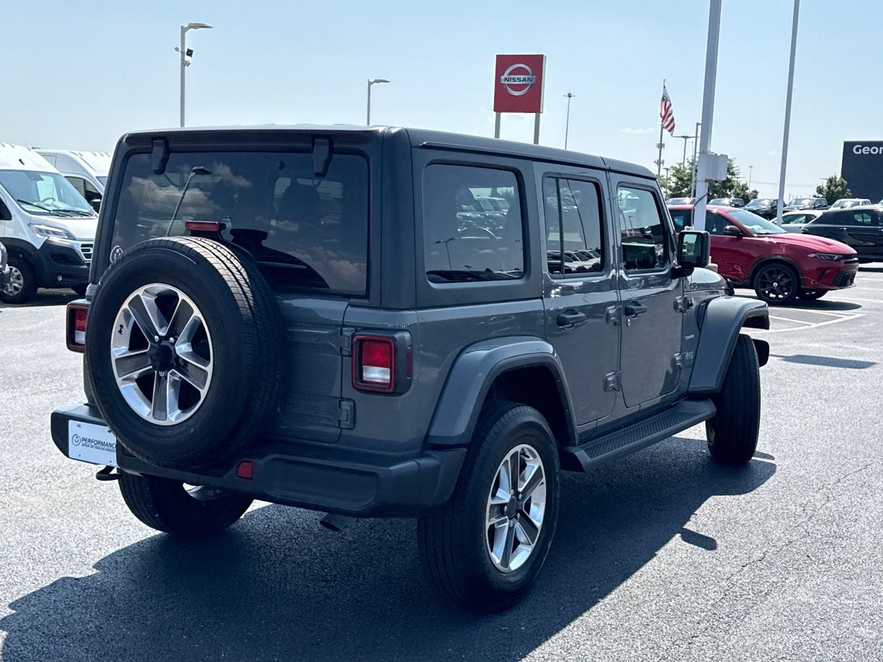 2021 Jeep Wrangler — rear three-quarter view