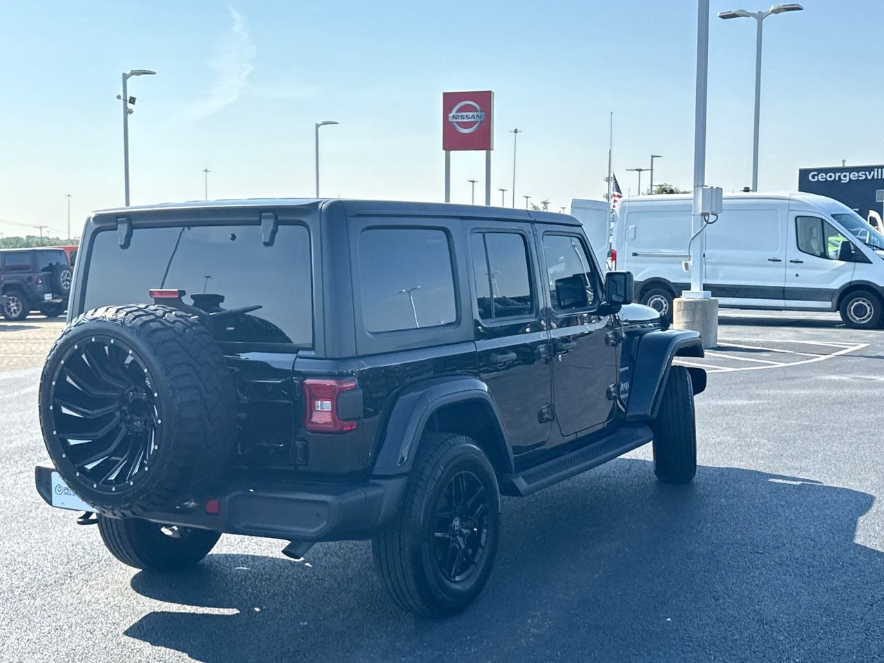 2021 Jeep Wrangler — rear three-quarter view