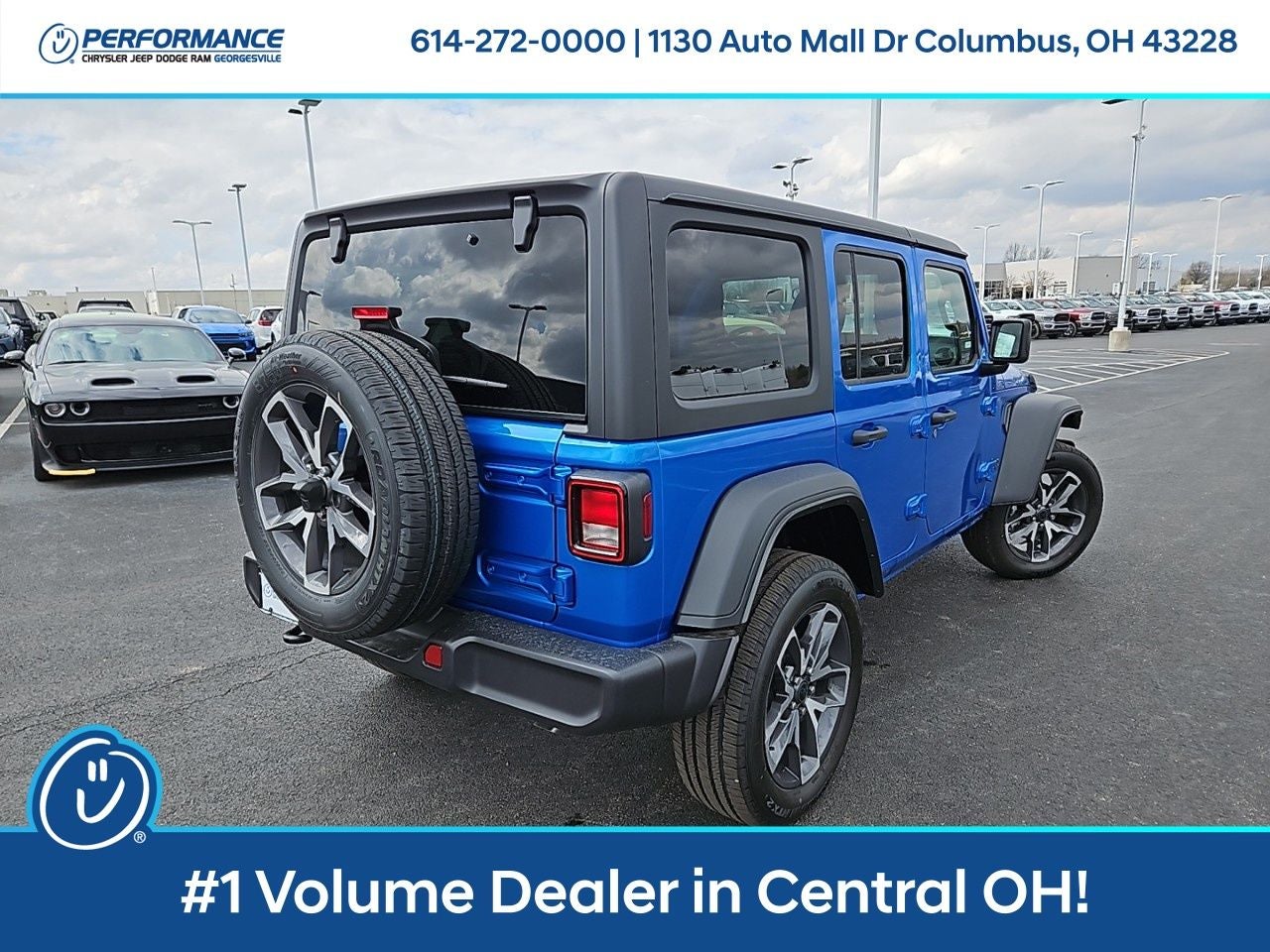 2025 Jeep Wrangler 4xe — rear three-quarter view