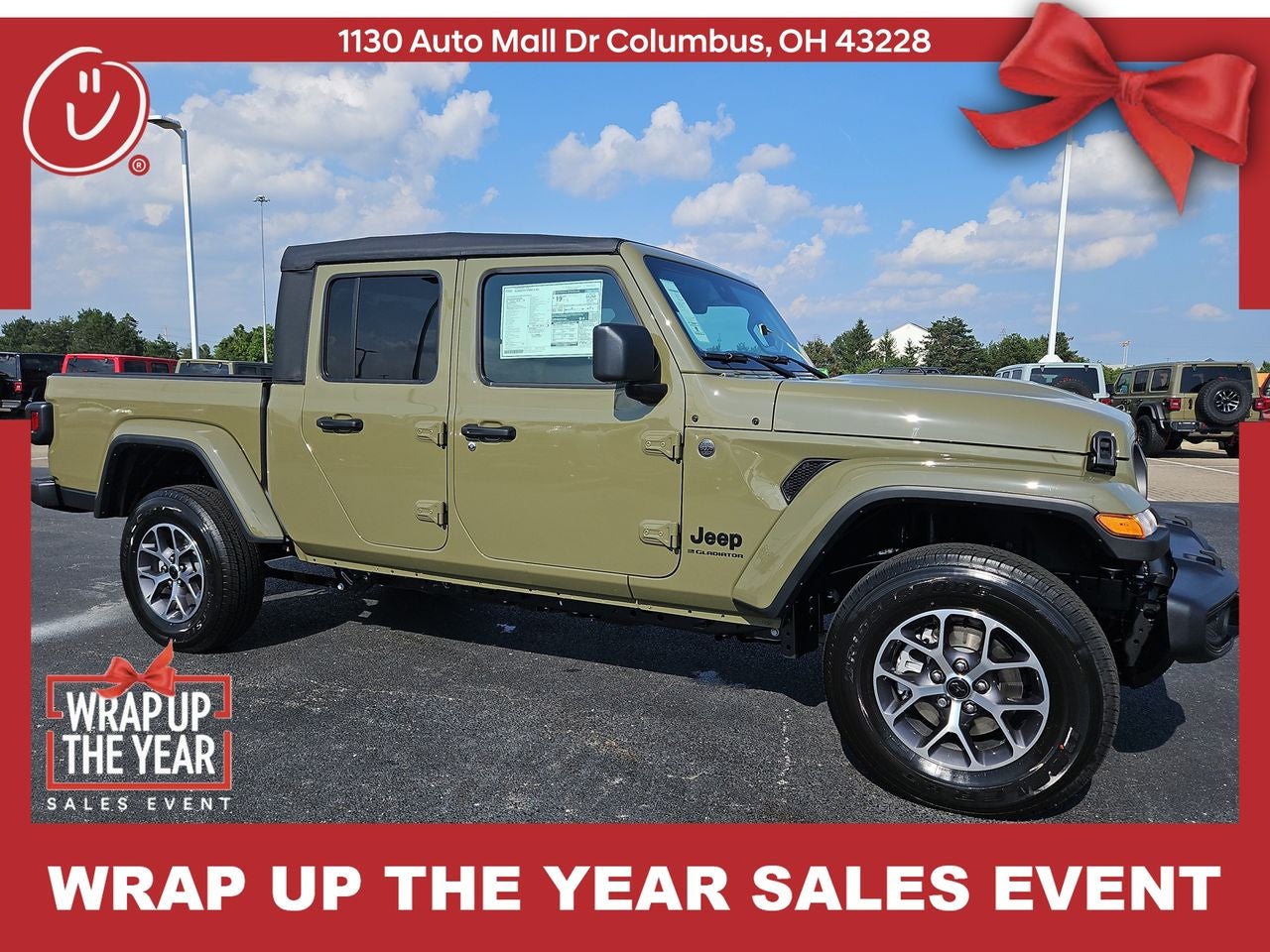 2025 Jeep Gladiator GLADIATOR SPORT S 4X4 in 41 Exterior Paint — front three-quarter view