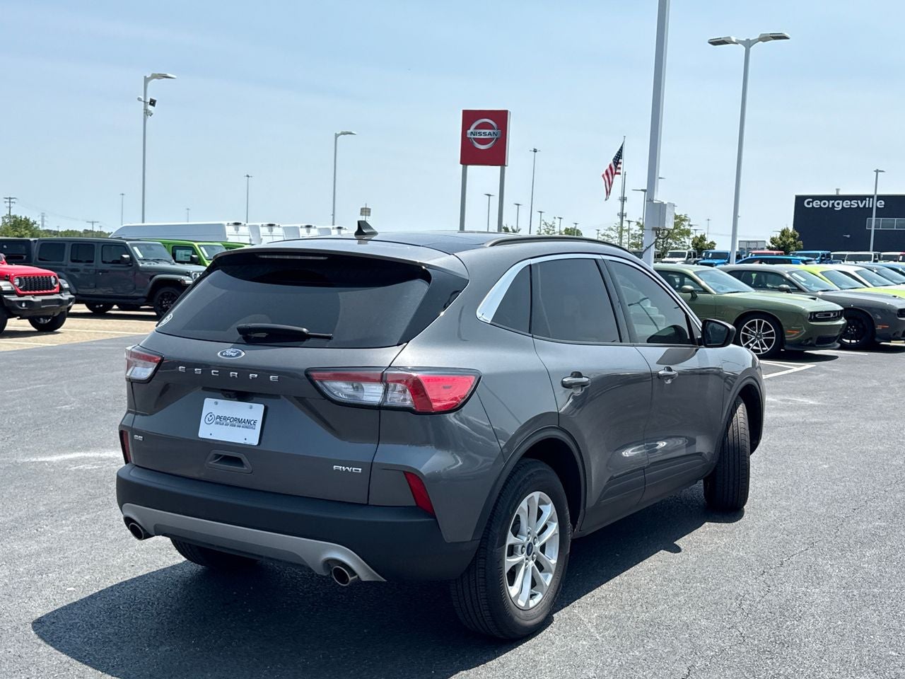 2022 Ford Escape — rear three-quarter view