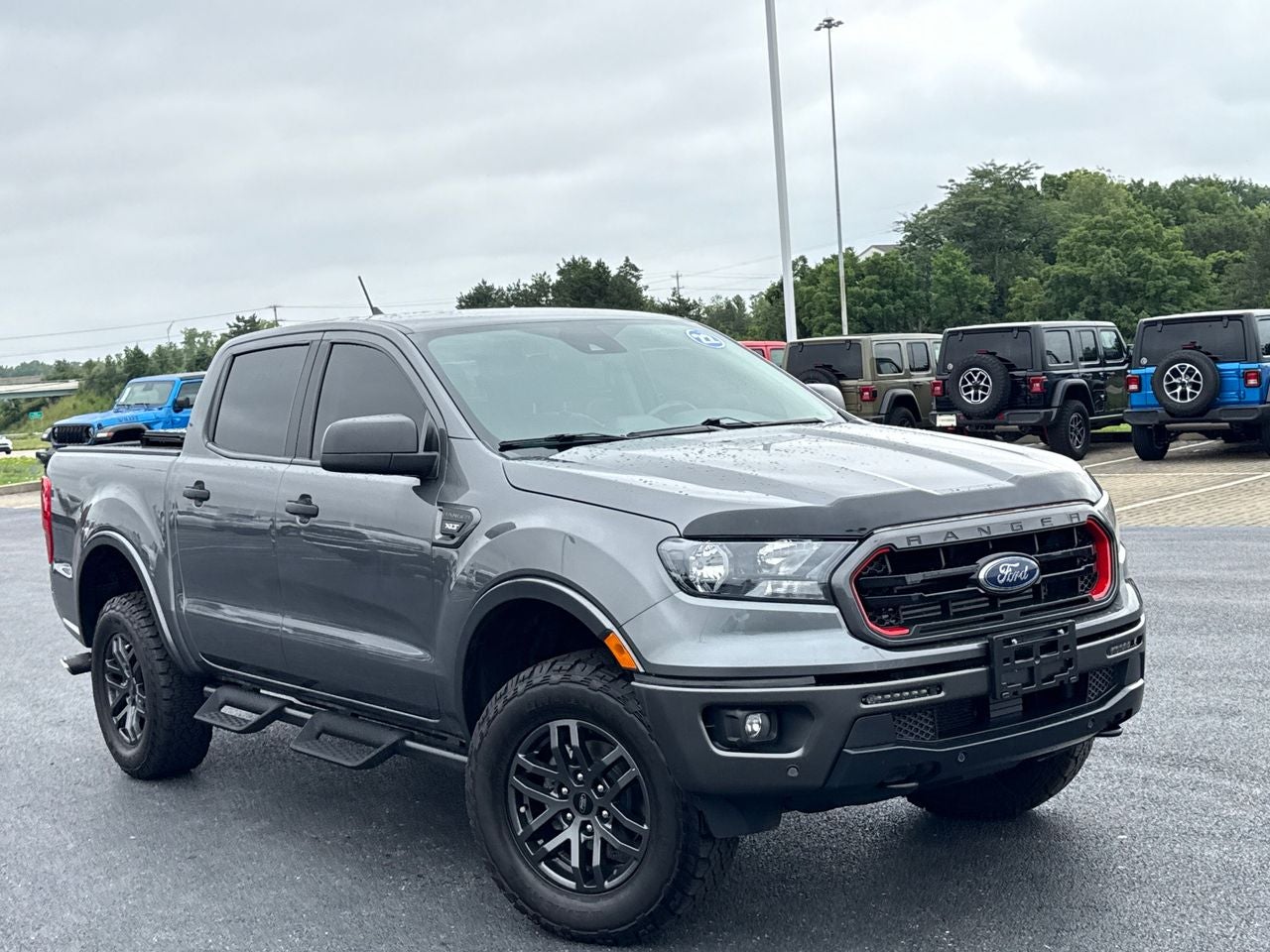2022 Ford Ranger XLT in Carbonized Gray Metallic — front three-quarter view