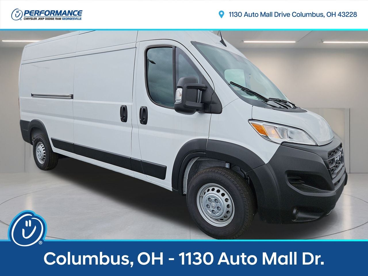 2025 RAM Ram ProMaster RAM PROMASTER 3500 TRADESMAN CARGO VAN HIGH ROOF 159' WB in Bright White Clear-Coat Exterior Paint — front...