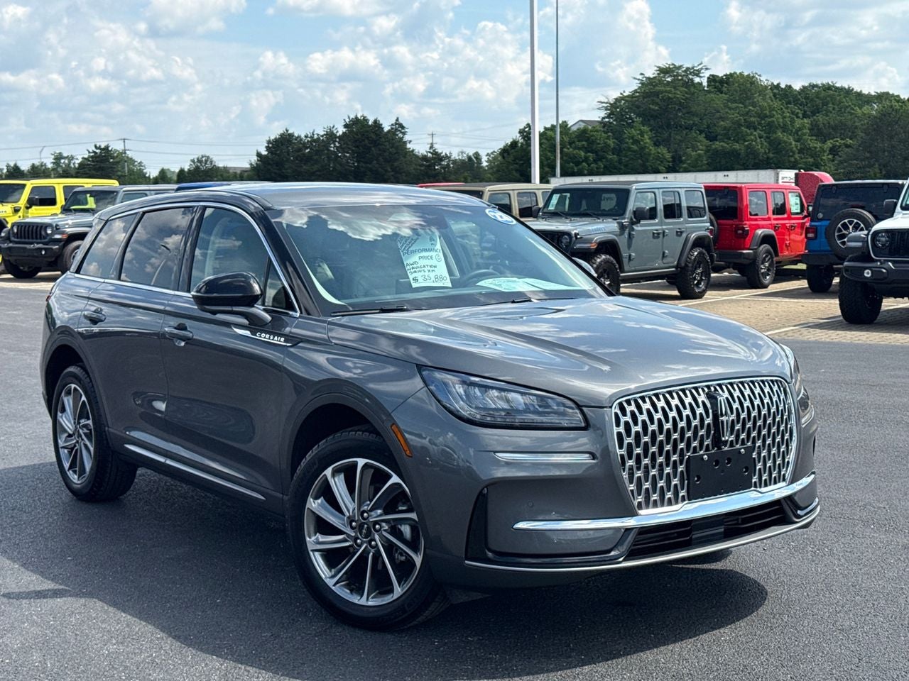 2023 Lincoln Corsair Standard in Asher Gray Metallic Clearcoat — front three-quarter view