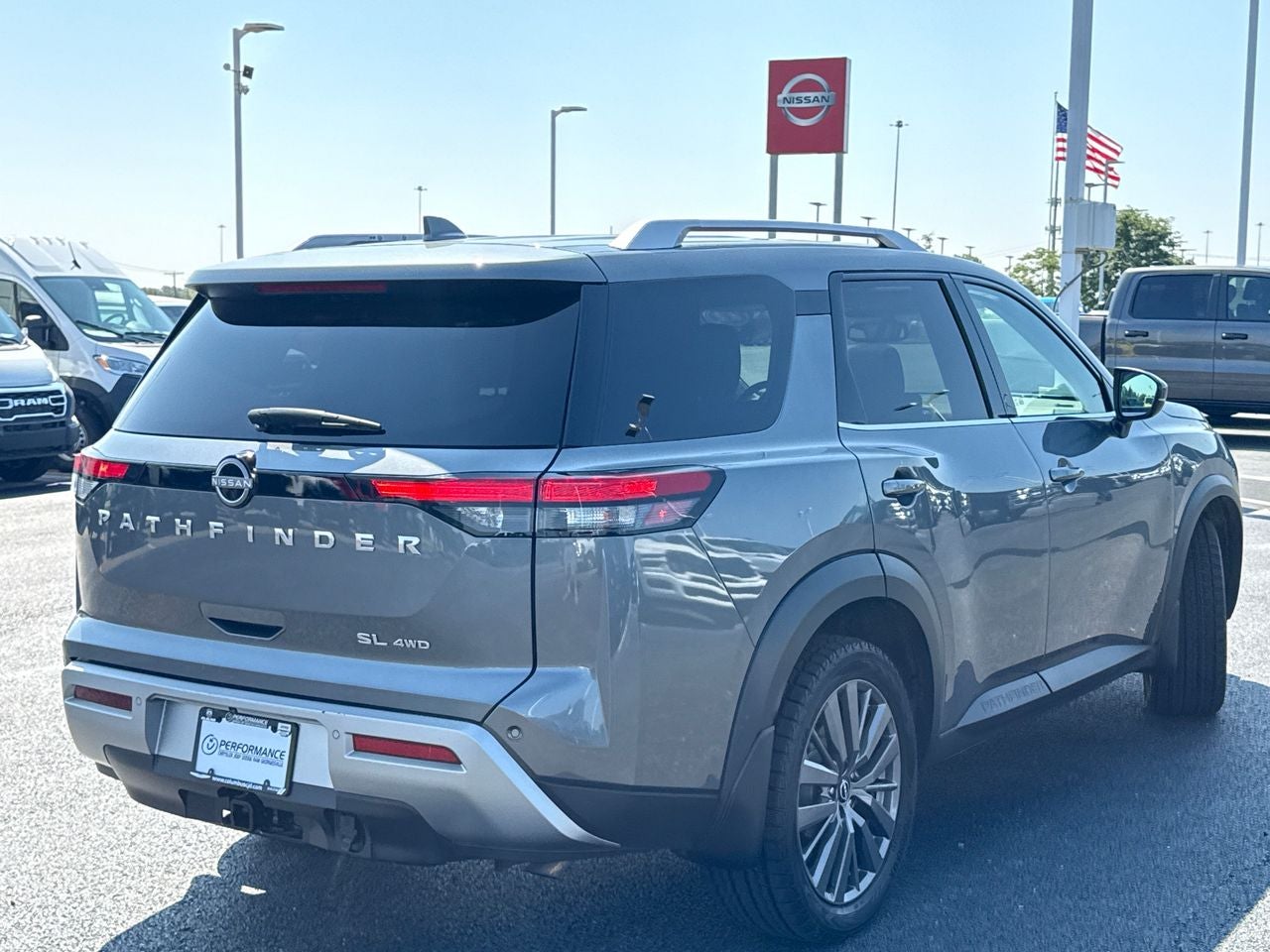 2022 Nissan Pathfinder — rear three-quarter view
