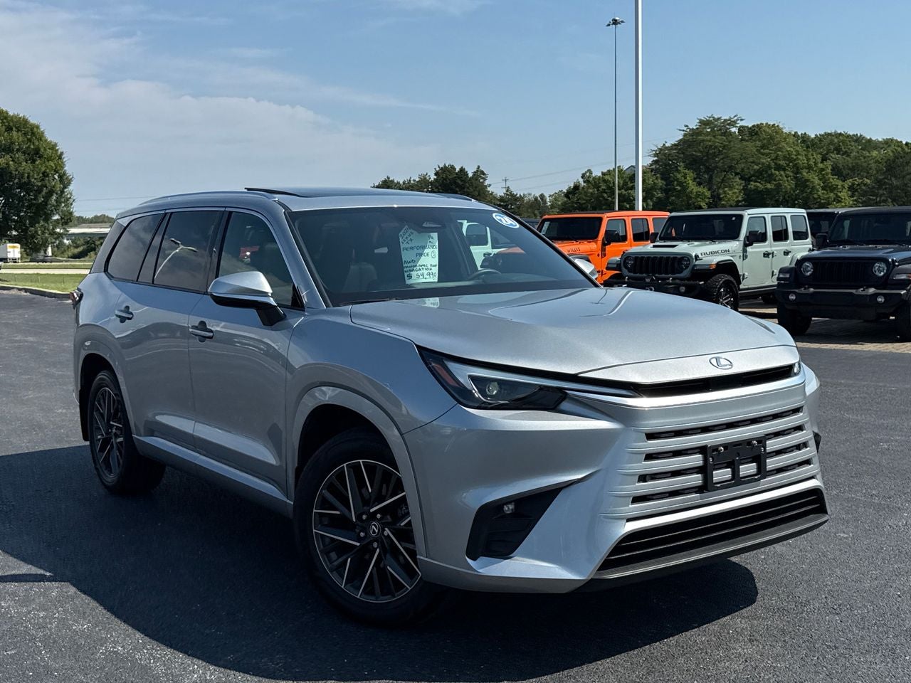 2024 Lexus TX 350 350 in Celestial Silver Metallic — front three-quarter view