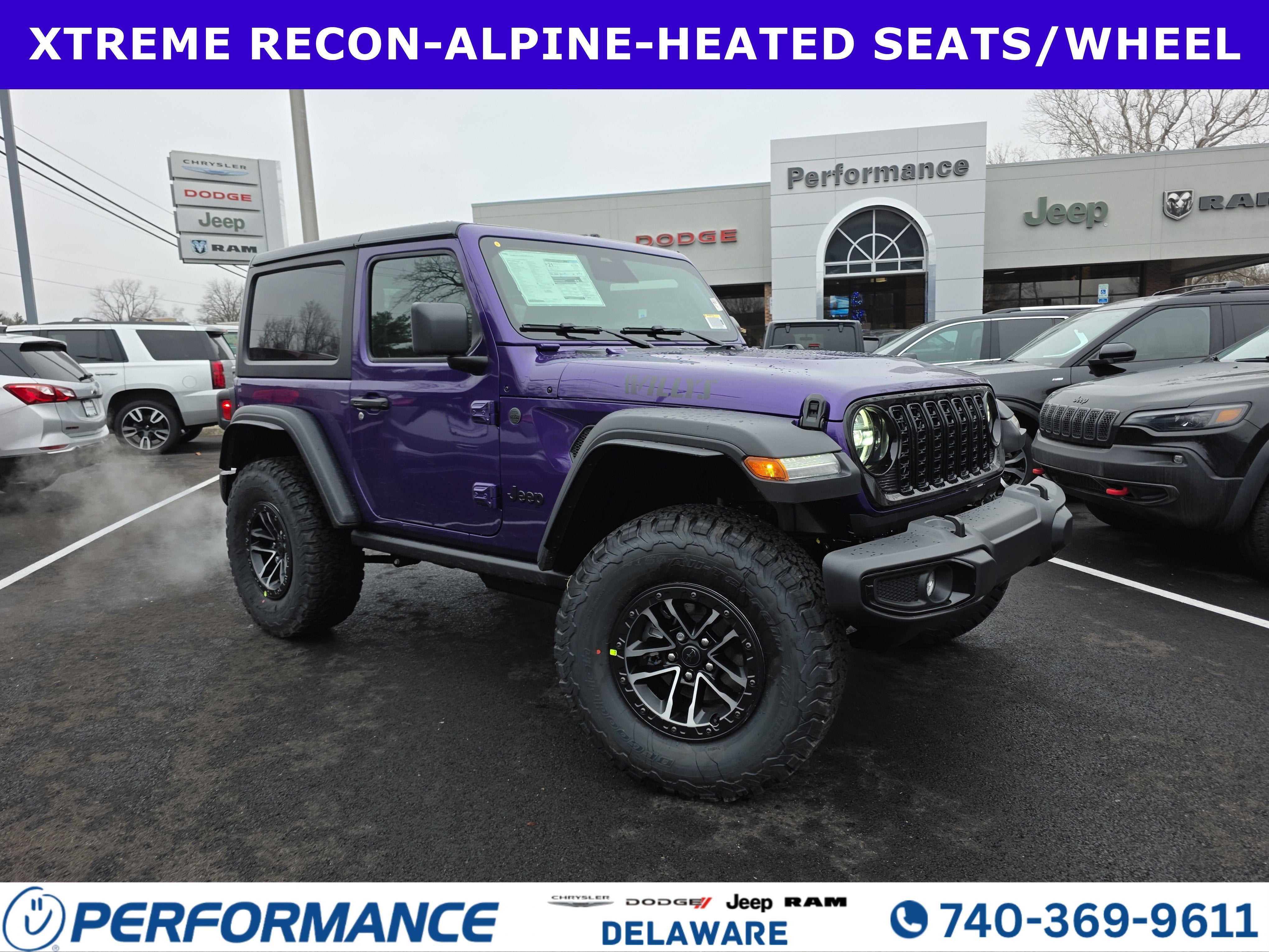 2026 Jeep Wrangler Willys in Reign — front three-quarter view