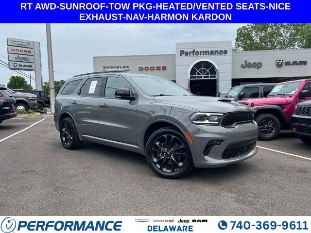 2023 Dodge Durango R/T Premium in Destroyer Gray Clearcoat — front three-quarter view