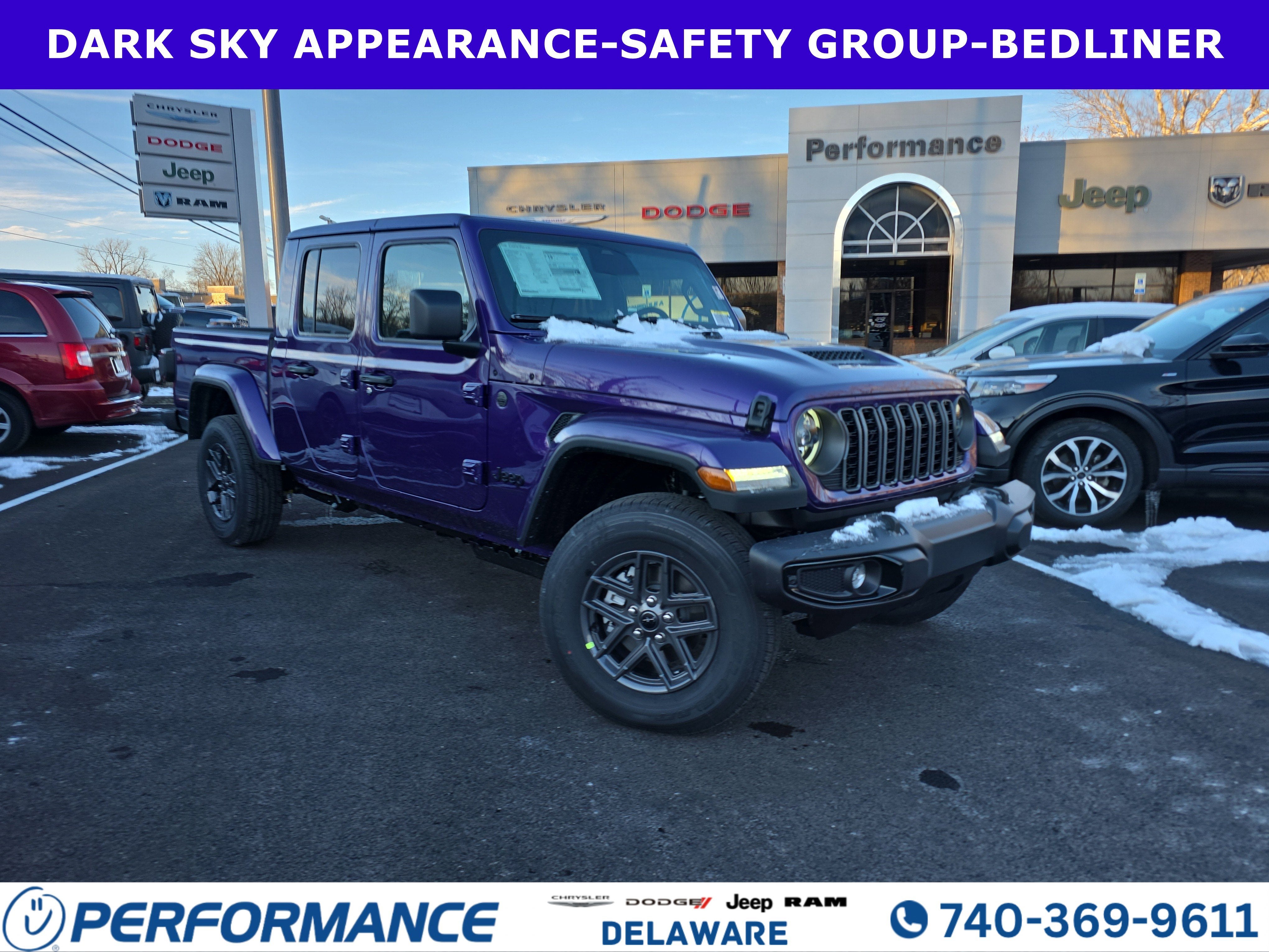 2026 Jeep Gladiator Sport S in Reign — front three-quarter view