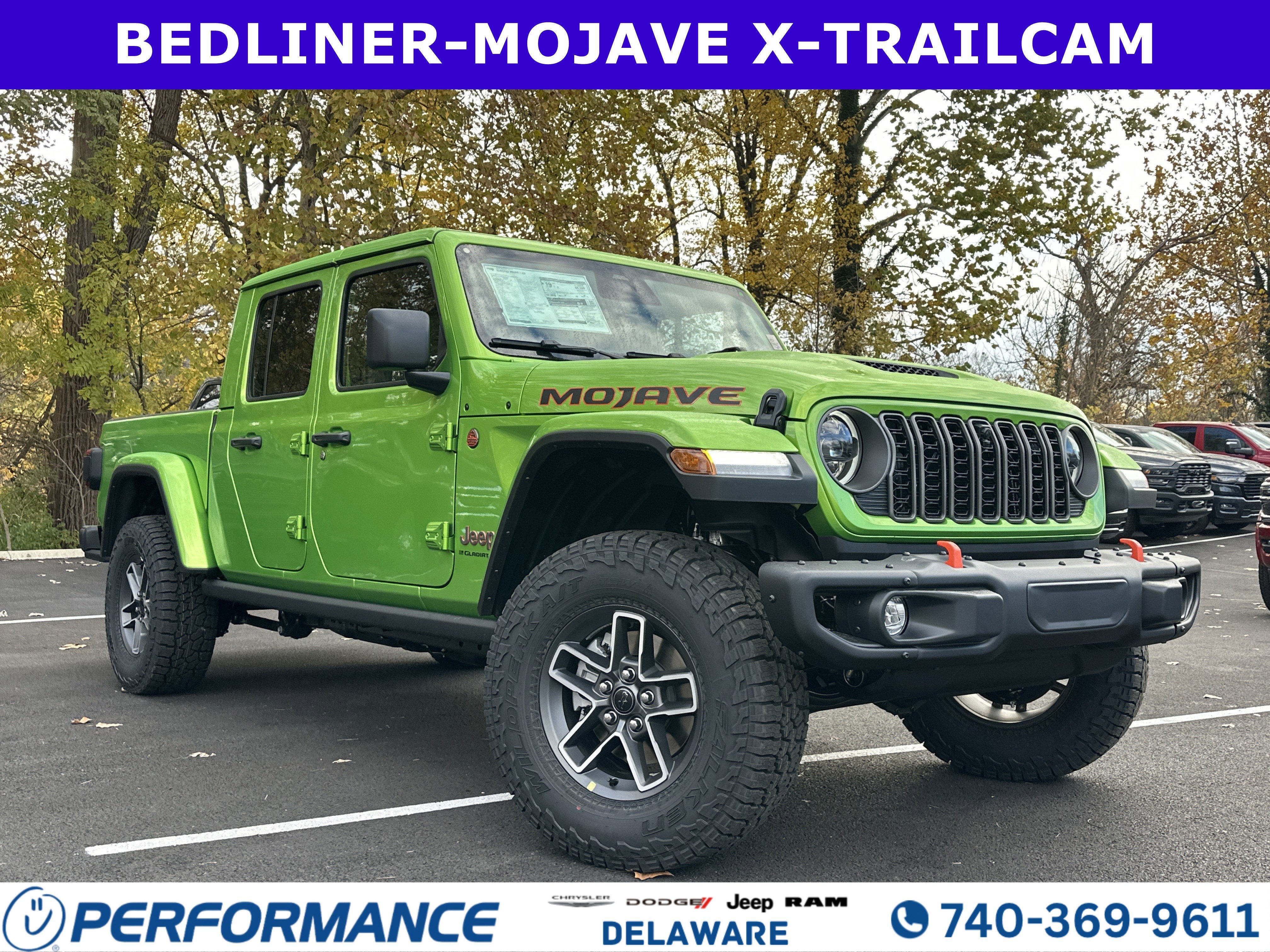 2026 Jeep Gladiator Mojave X in Mojito (Disc) — front three-quarter view