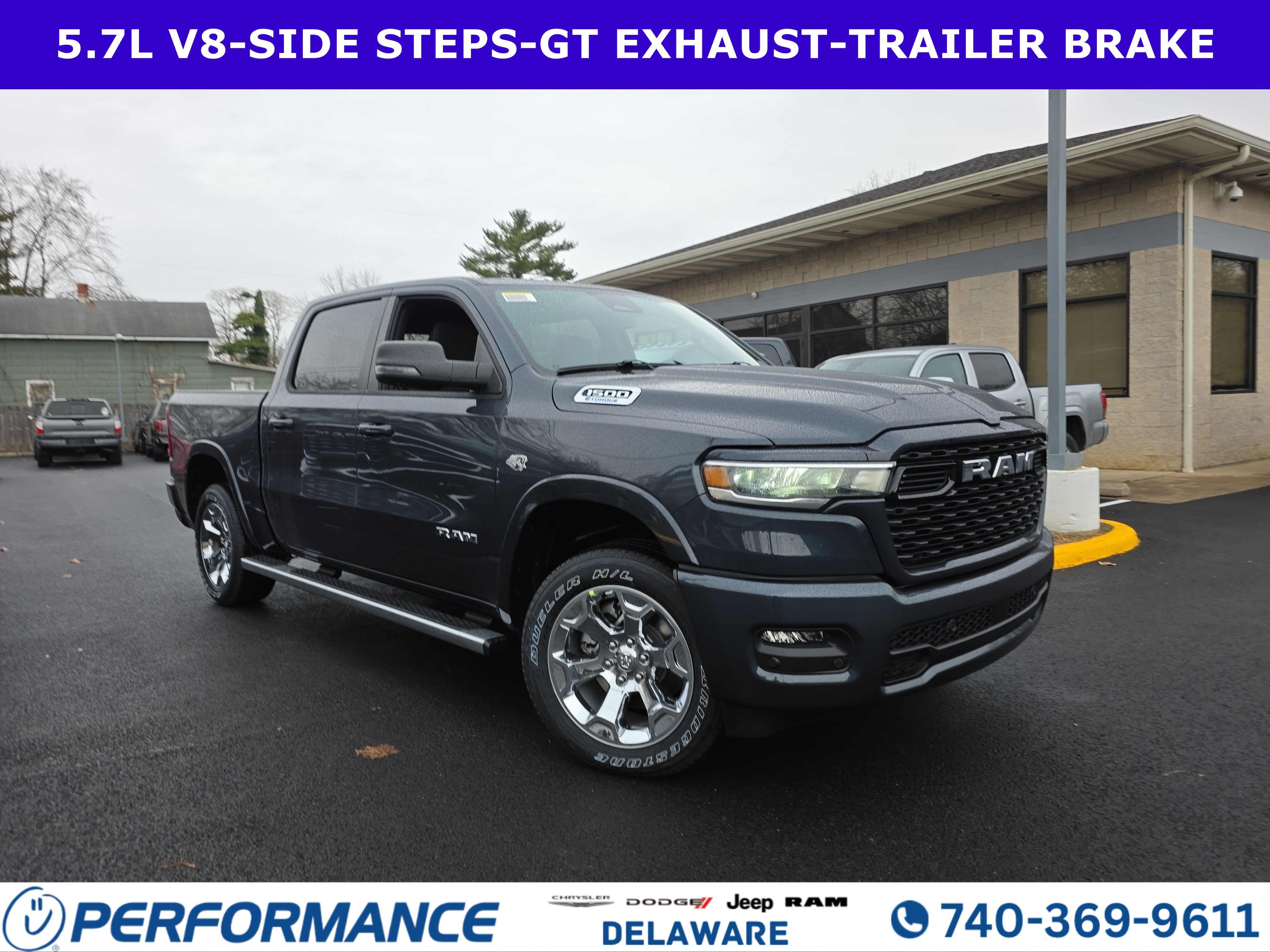 2026 RAM 1500 Big Horn in Forged Blue Metallic — front three-quarter view