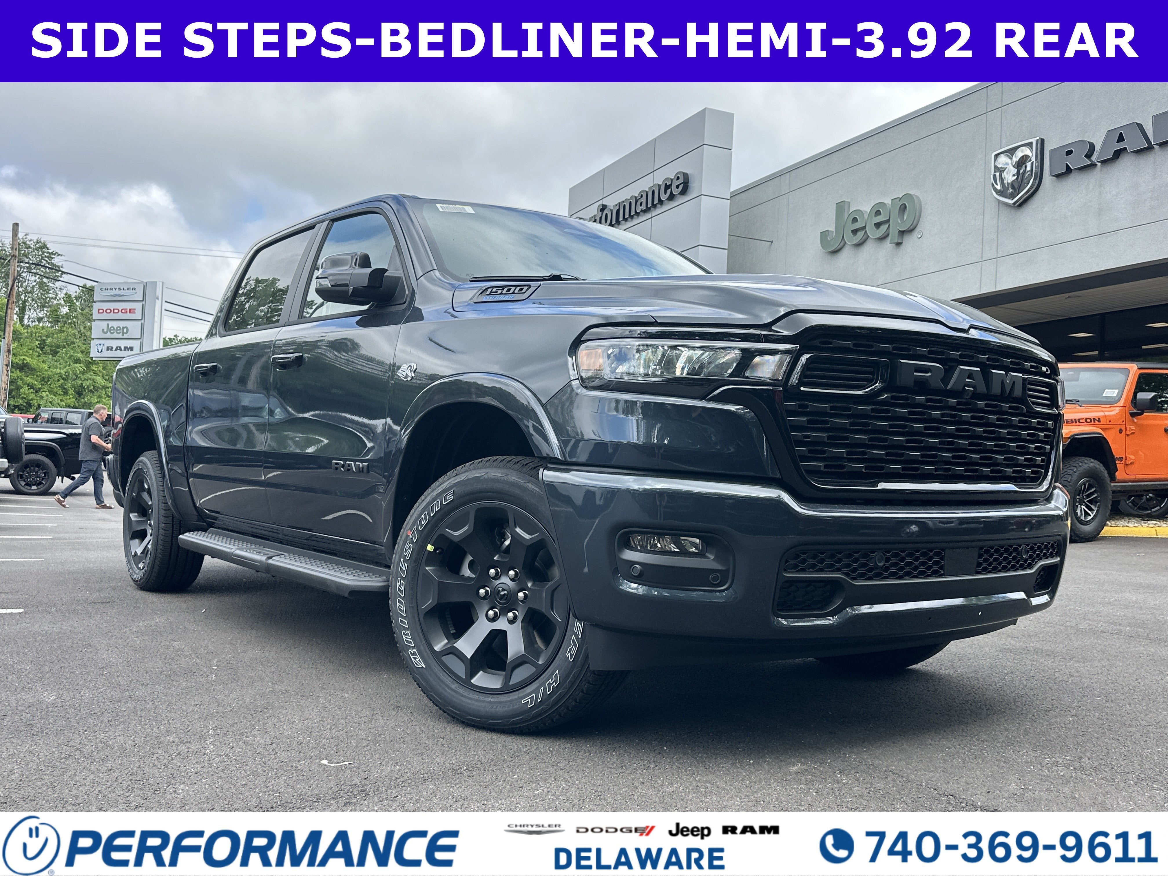 2026 RAM 1500 Big Horn in Forged Blue Metallic — front three-quarter view