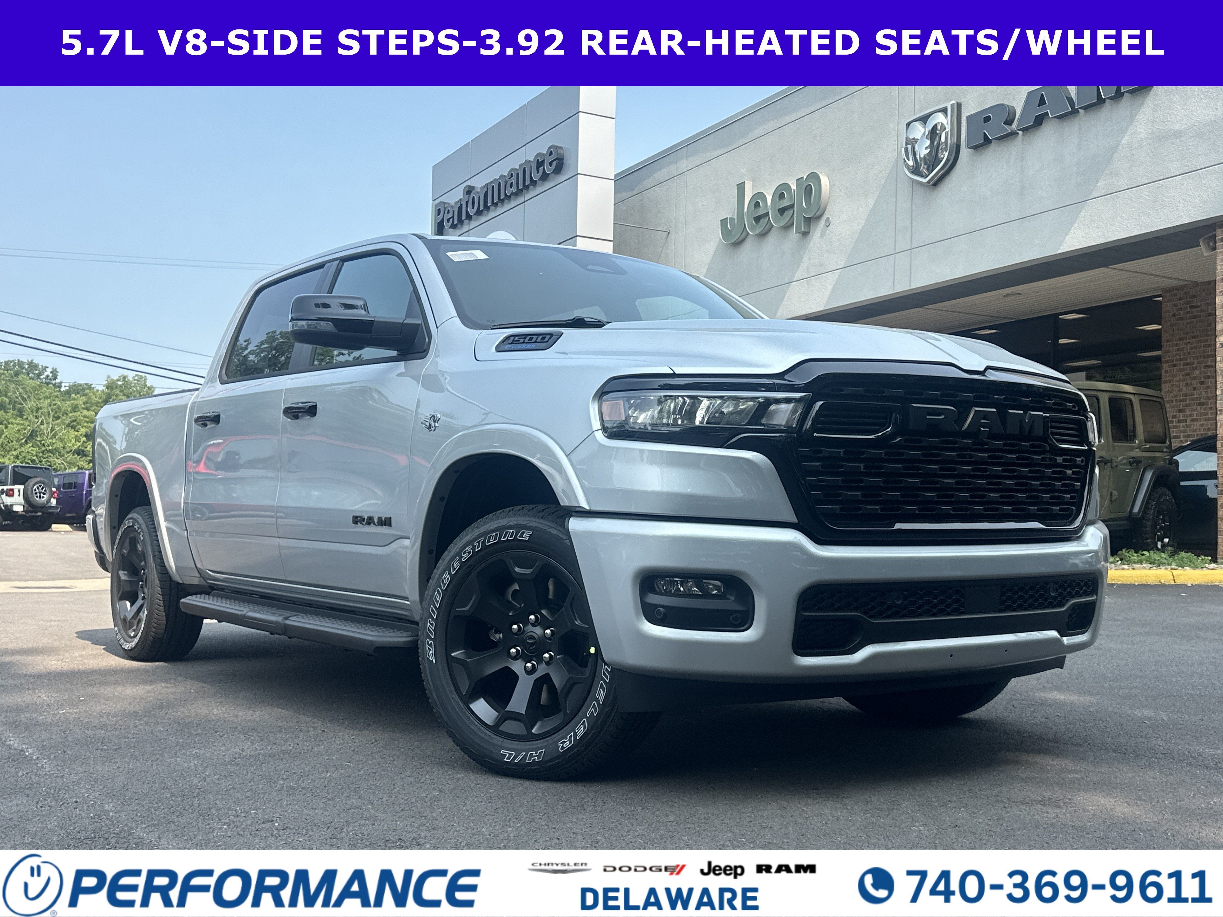 2026 RAM 1500 Big Horn in Silver Zynith — front three-quarter view