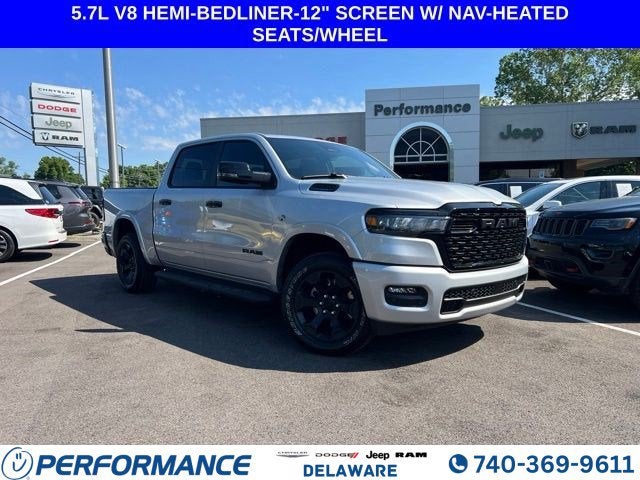 2026 RAM 1500 Big Horn in Silver Zynith — front three-quarter view