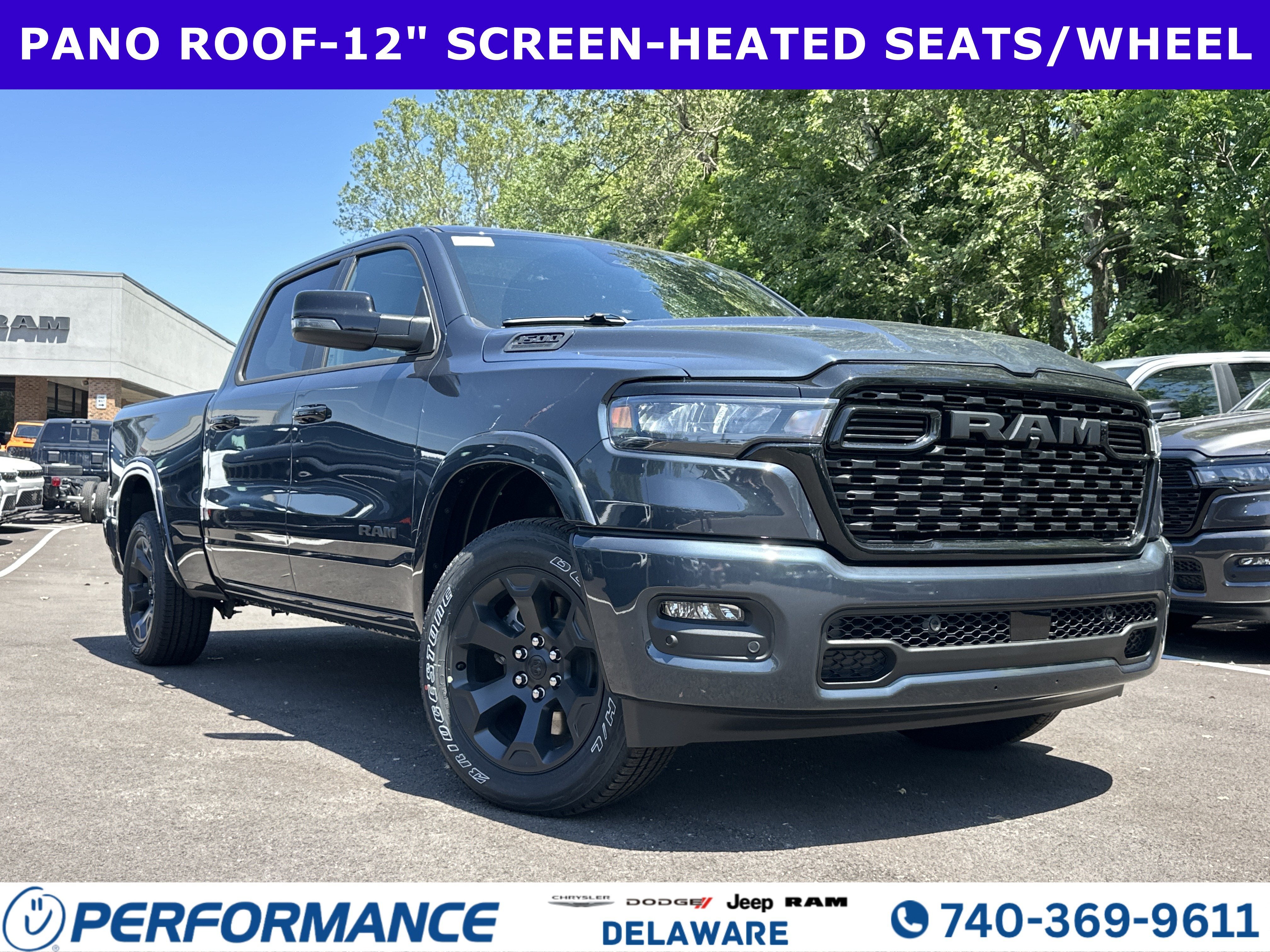 2026 RAM 1500 Big Horn in Forged Blue Metallic — front three-quarter view