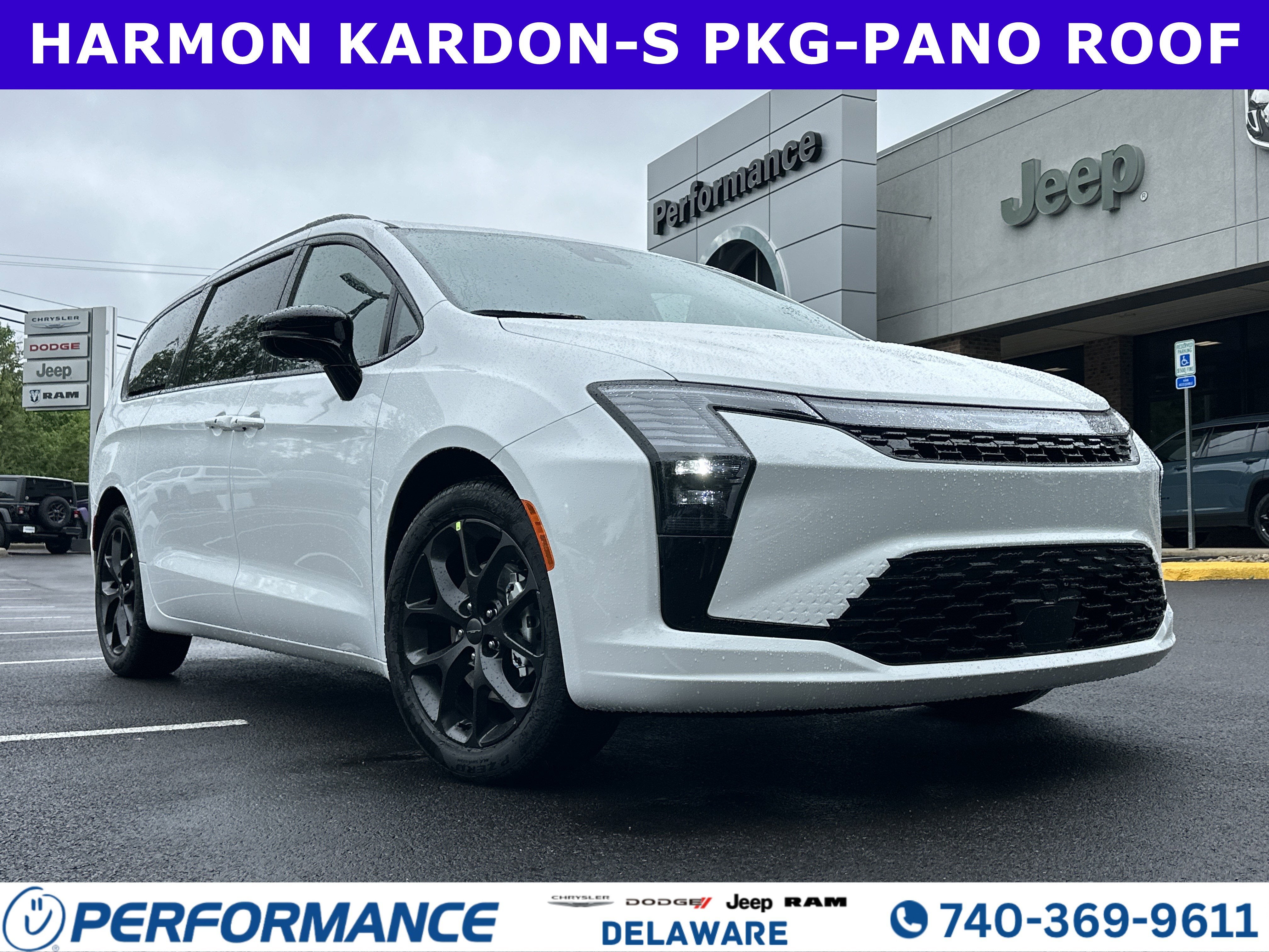 2027 Chrysler Pacifica Limited in Bright White Clearcoat — front three-quarter view