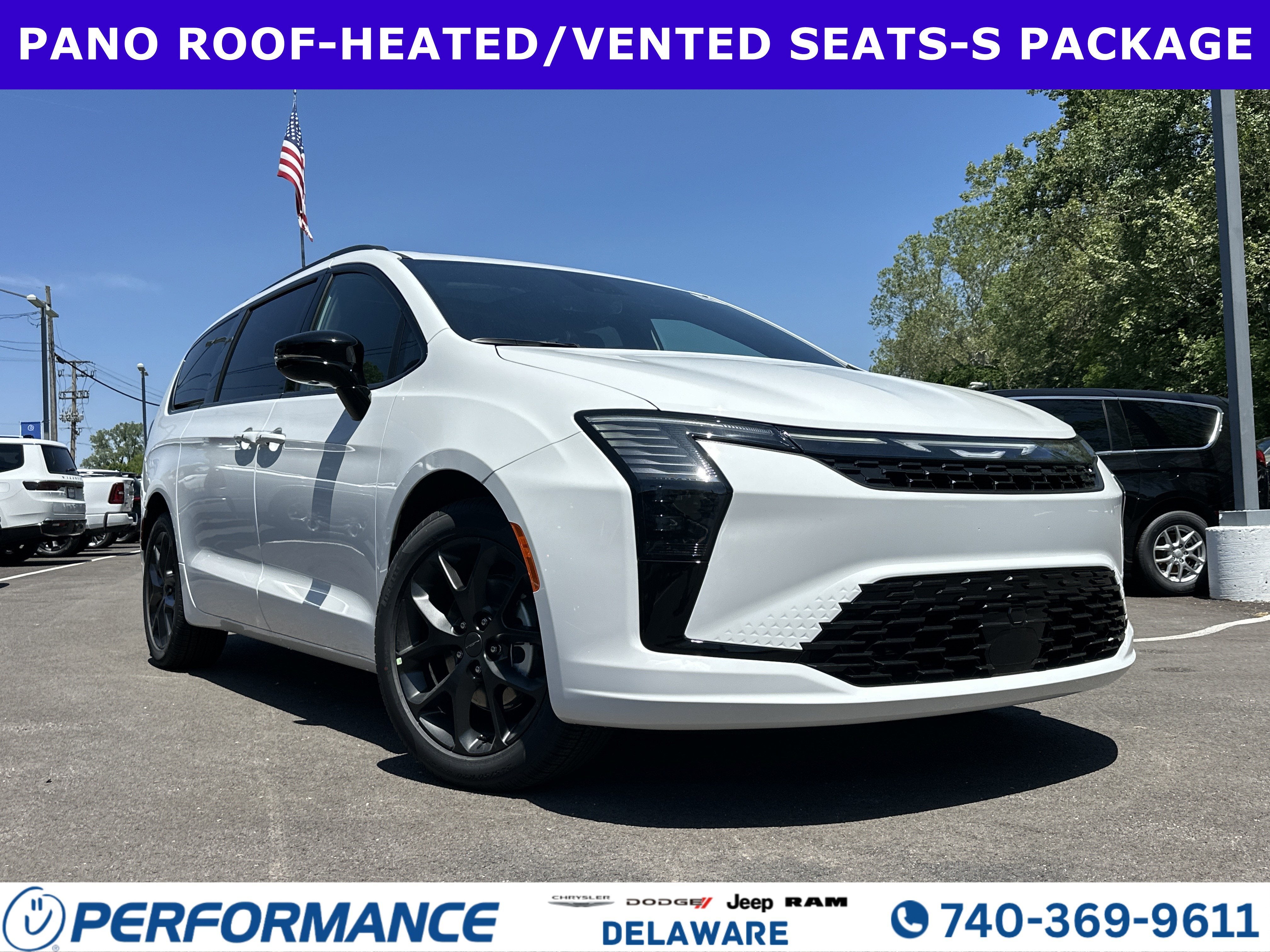2027 Chrysler Pacifica Limited in Bright White Clearcoat — front three-quarter view