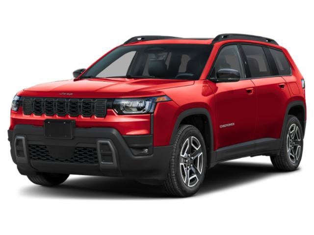 2026 Jeep Cherokee Limited in Diamond Black Crystal Pearlcoat — front three-quarter view