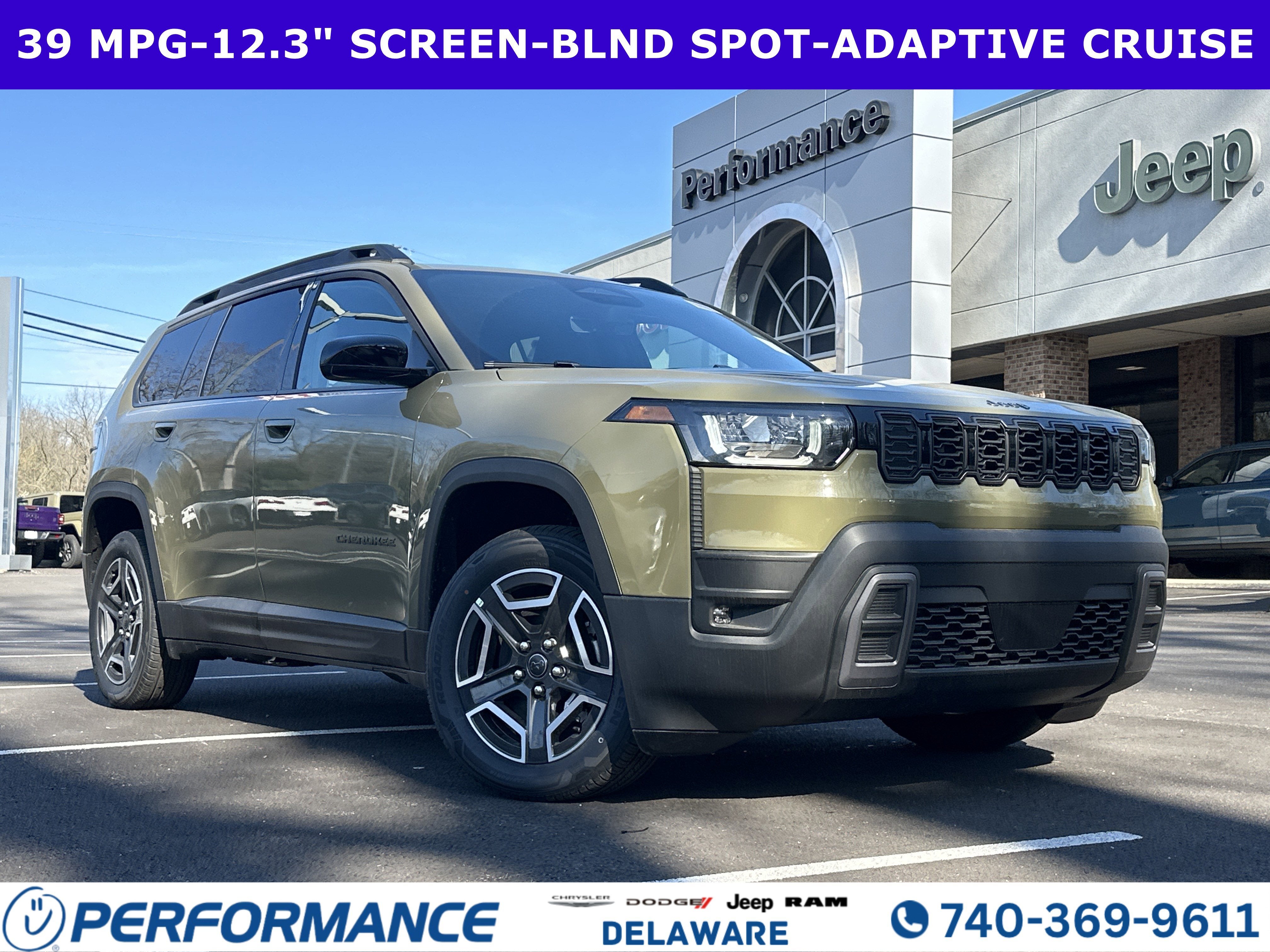 2026 Jeep Cherokee Laredo in '41 — front three-quarter view